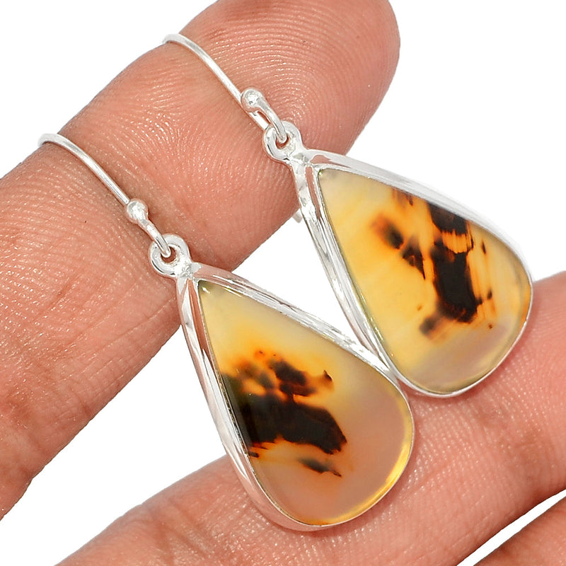 1.7" Montana Agate Earrings - MNTE342