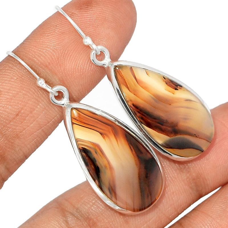 1.8" Montana Agate Earrings - MNTE351