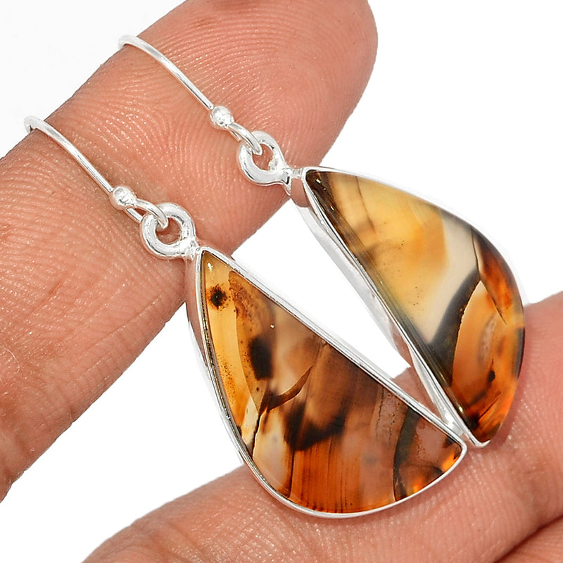 1.7" Montana Agate Earrings - MNTE369