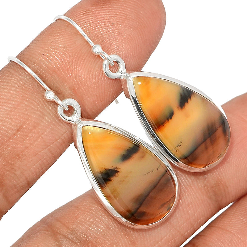 1.6" Montana Agate Earrings - MNTE393