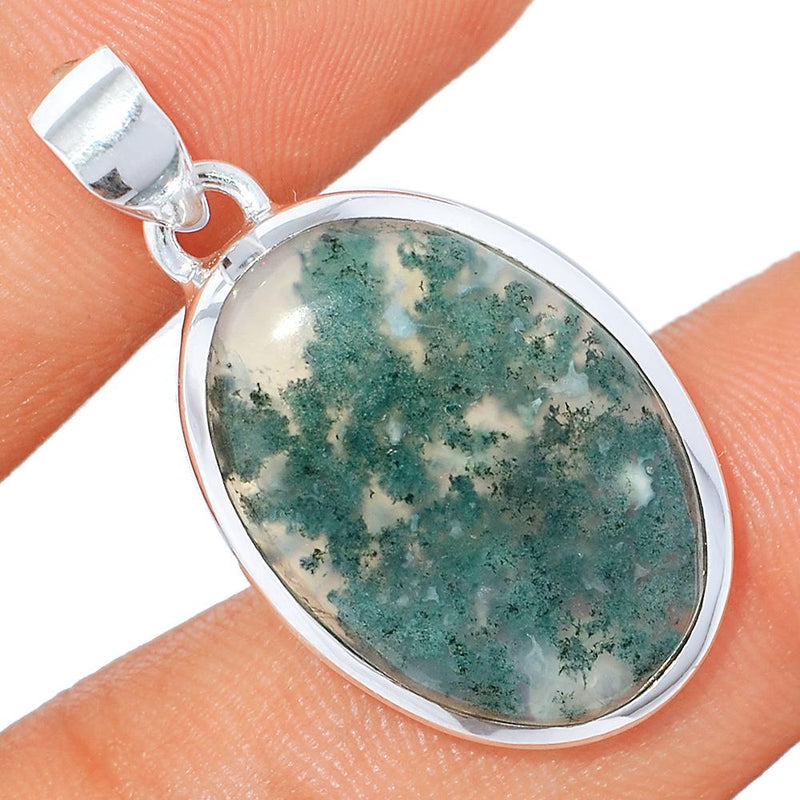 1.3" Moss Agate Pendants - MOSP1133