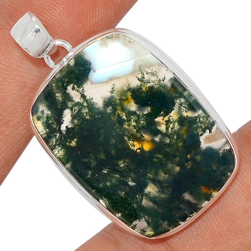 1.7" Moss Agate Pendants - MOSP1241