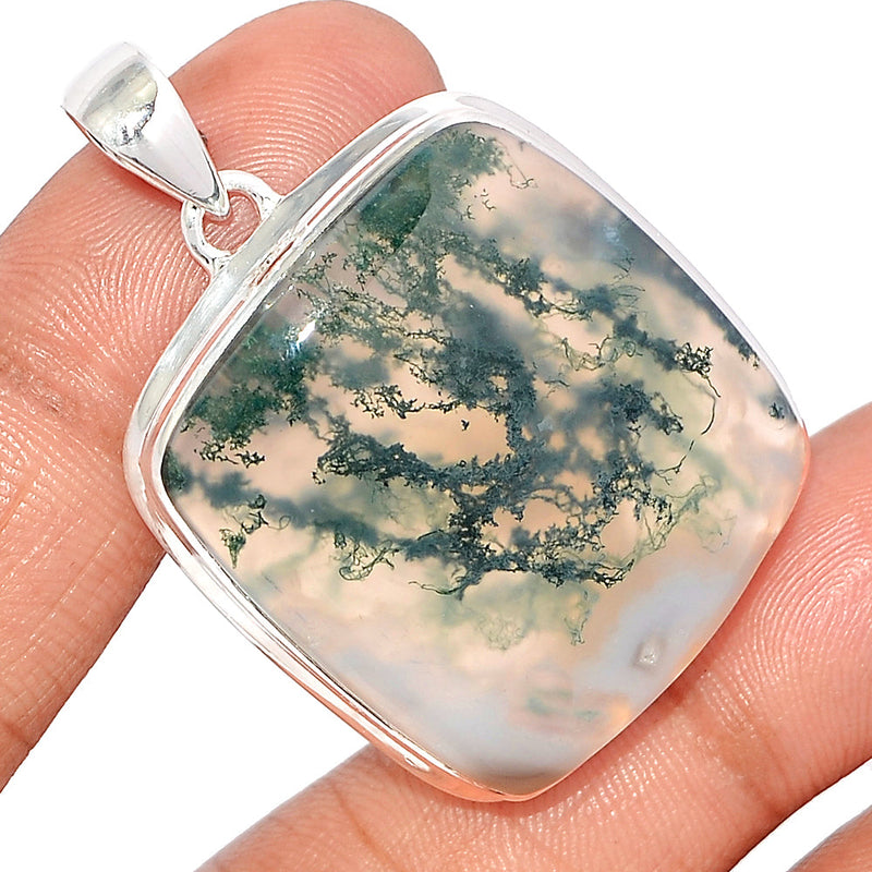 1.8" Moss Agate Pendants - MOSP1387