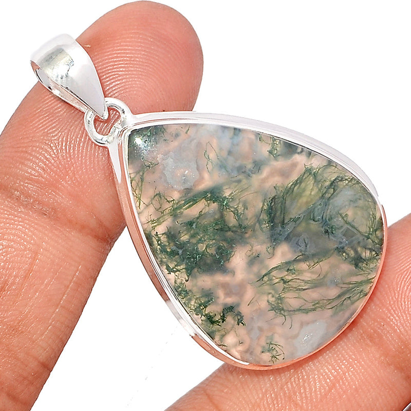 1.8" Moss Agate Pendants - MOSP1393