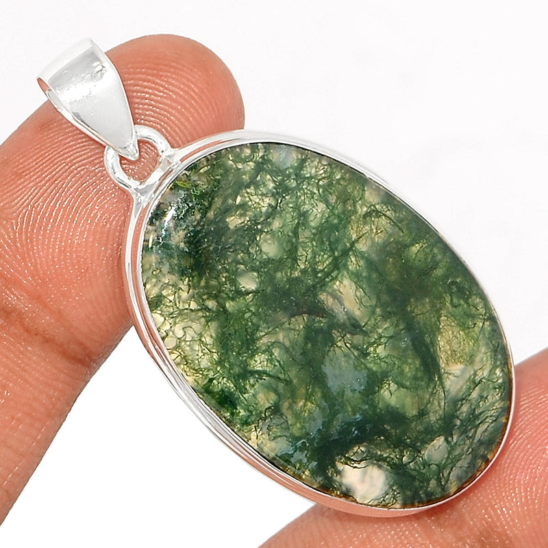 1.8" Moss Agate Pendants - MOSP1447