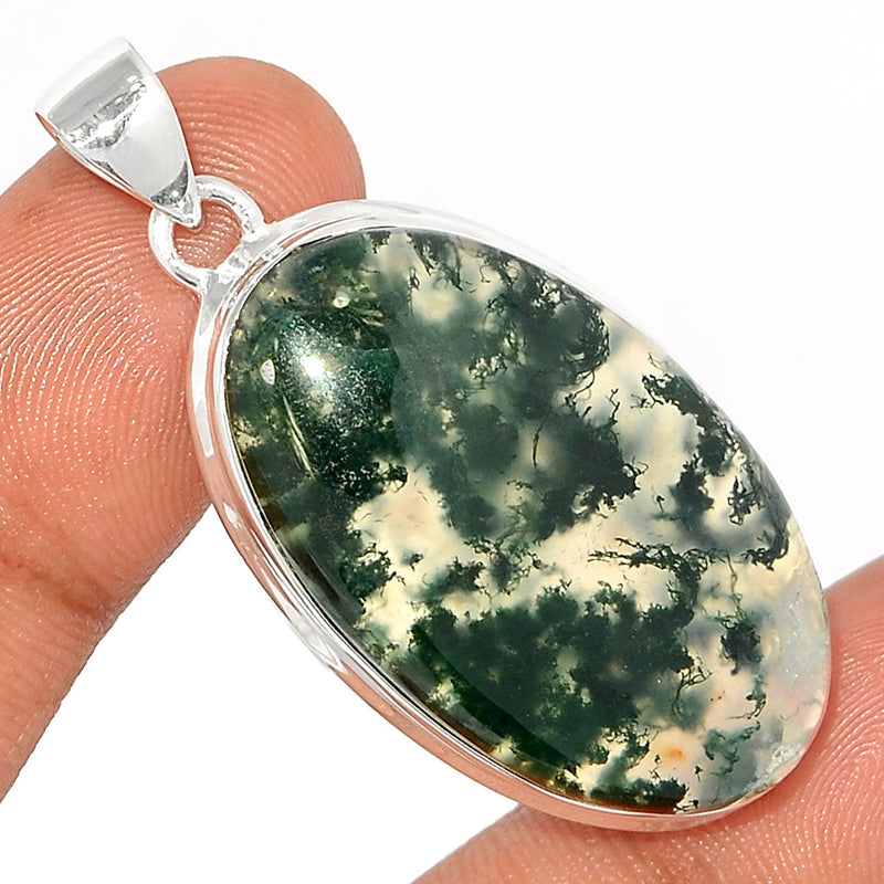 1.8" Moss Agate Pendants - MOSP1457