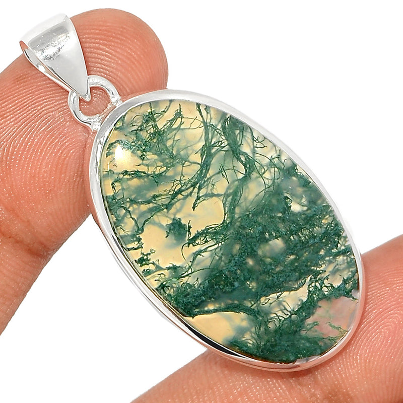 1.8" Moss Agate Pendants - MOSP1478