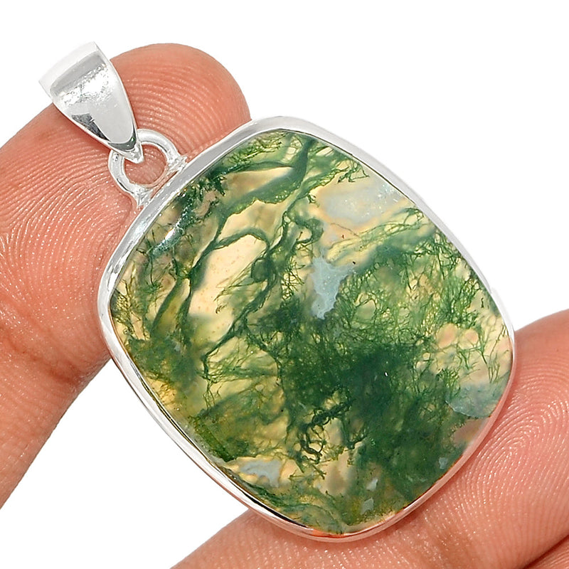 1.7" Moss Agate Pendants - MOSP1479