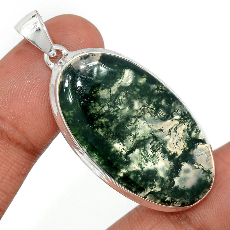 1.8" Moss Agate Pendants - MOSP1499