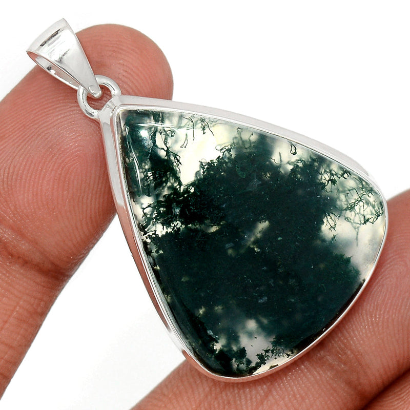 1.7" Moss Agate Pendants - MOSP1510