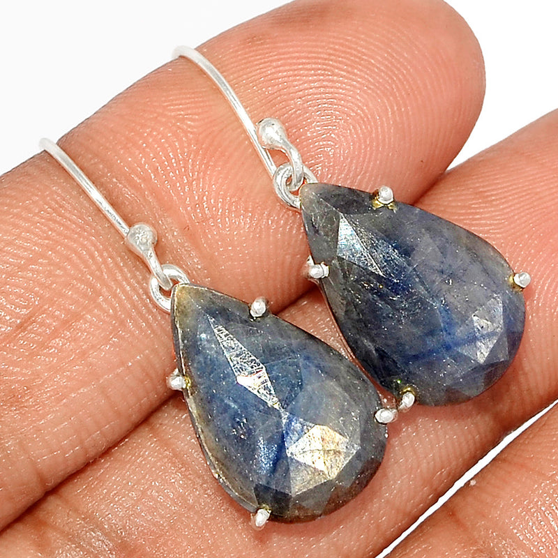 1.2" Claw - Blue Sapphire Earrings - MSPE75