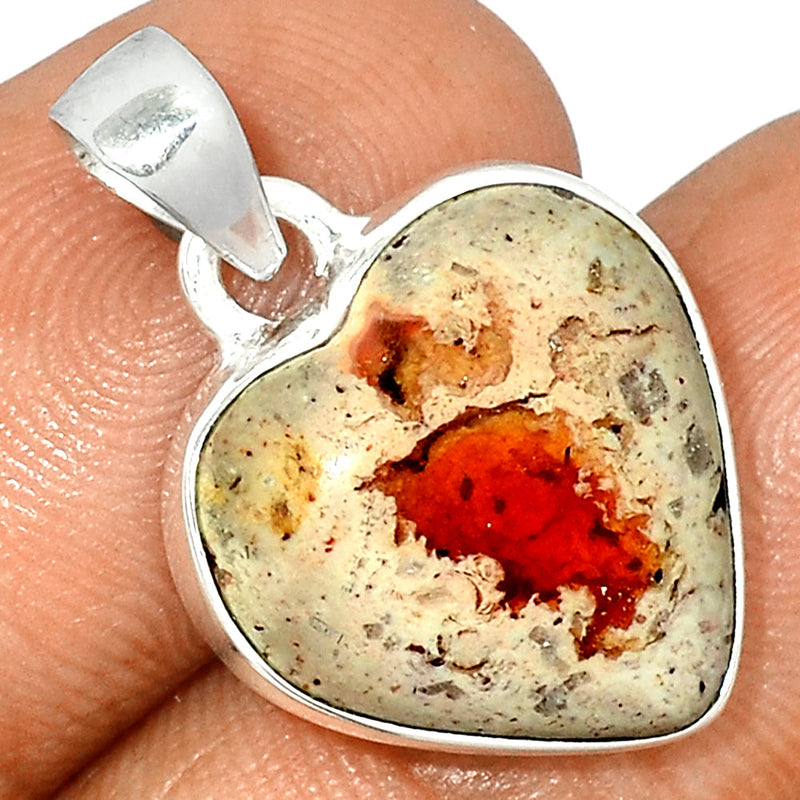 1" Heart - Mexican Opal Pendants - MXOP899
