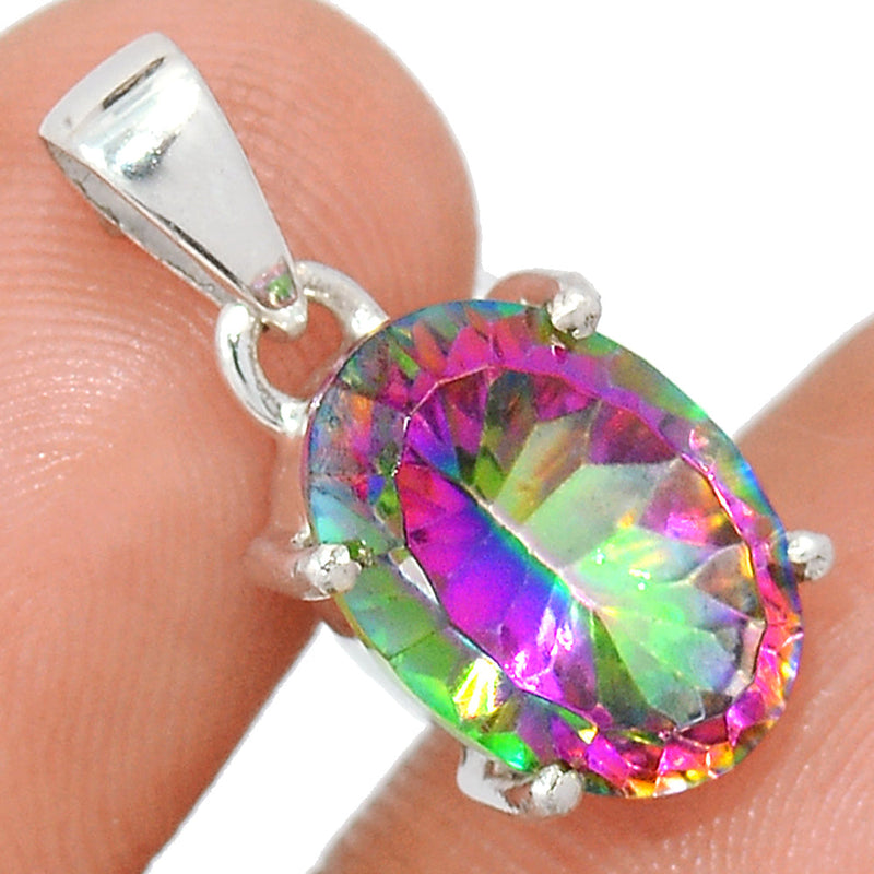 0.8" Claw - Mystic Topaz Pendants - MYSP768
