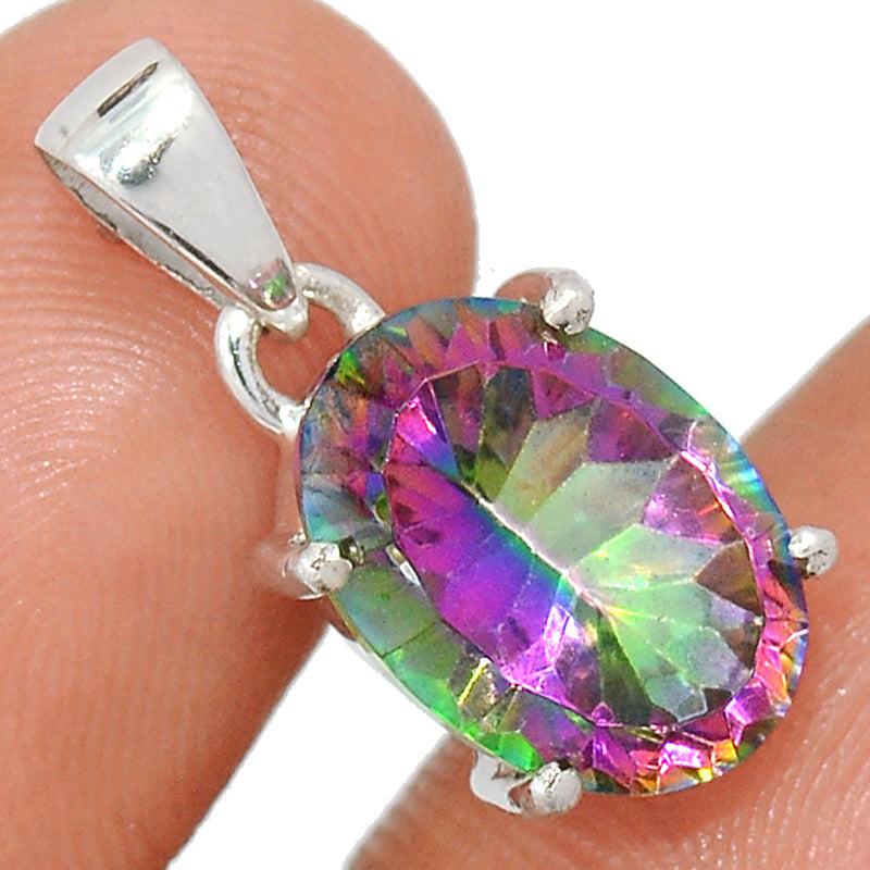 0.8" Claw - Mystic Topaz Pendants - MYSP769