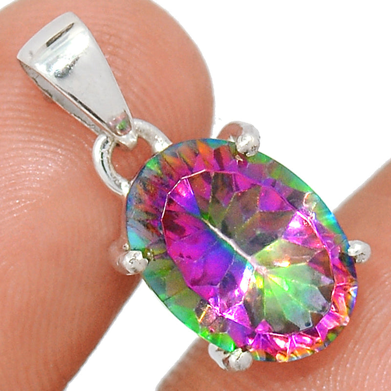 0.8" Claw - Mystic Topaz Pendants - MYSP771