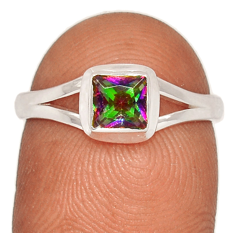 Small Plain - Mystic Topaz Ring - MYSR1224