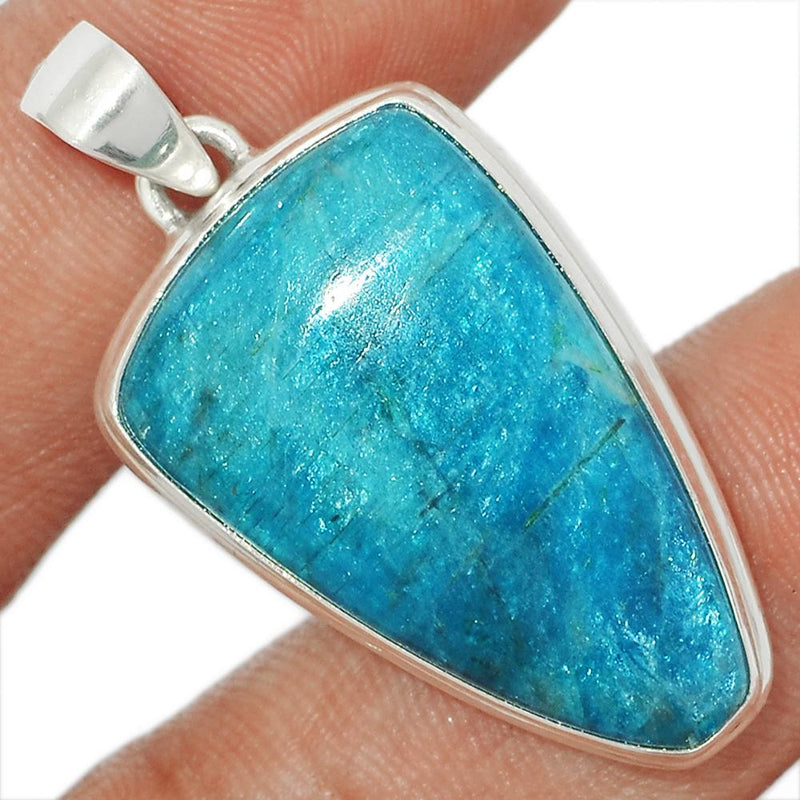 1.6" Neon Blue Apatite Cab Pendants - NACP326