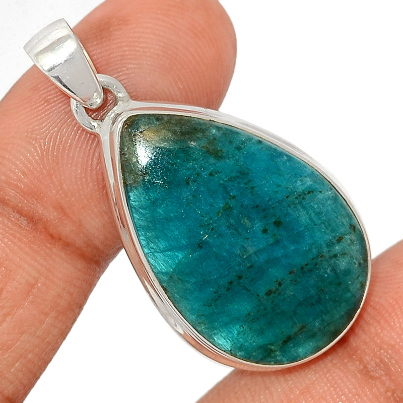 1.6" Neon Blue Apatite Cabochon Pendants - NACP444