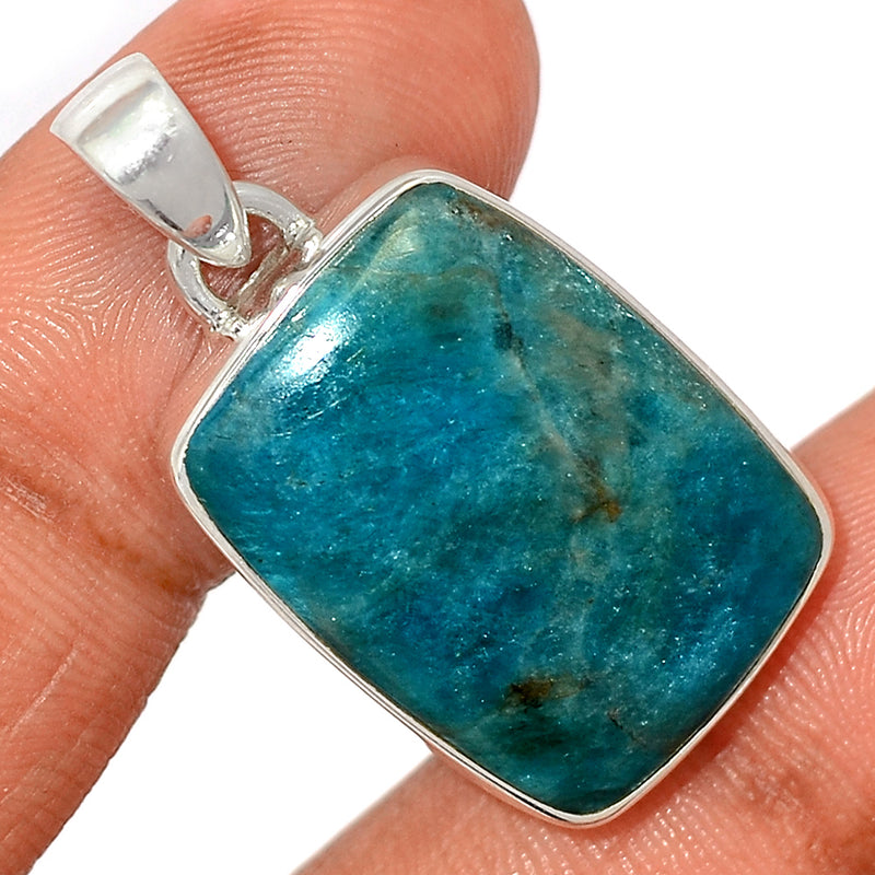 1.3" Neon Blue Apatite Cabochon Pendants - NACP457