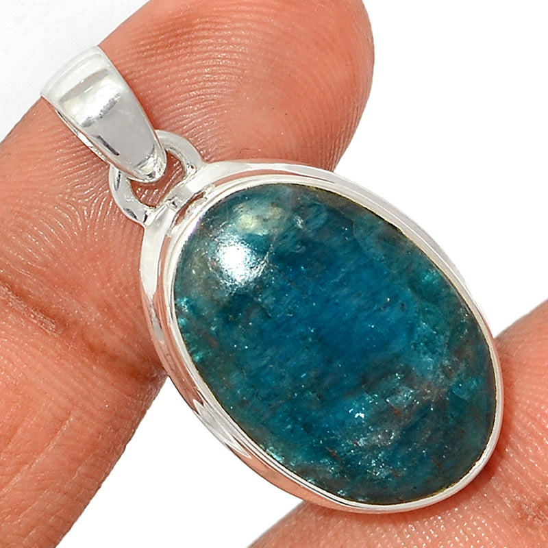 1.5" Neon Blue Apatite Cabochon Pendants - NACP460