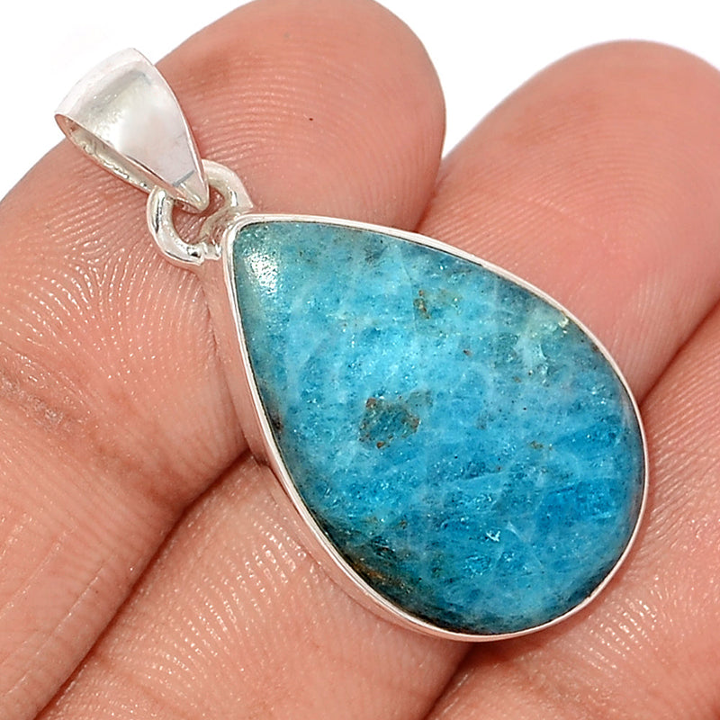 1.3" Neon Blue Apatite Cabochon Pendants - NACP505