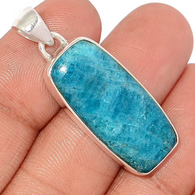 1.5" Neon Blue Apatite Cabochon Pendants - NACP514