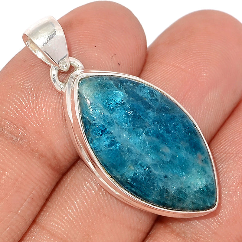 1.5" Neon Blue Apatite Cabochon Pendants - NACP527