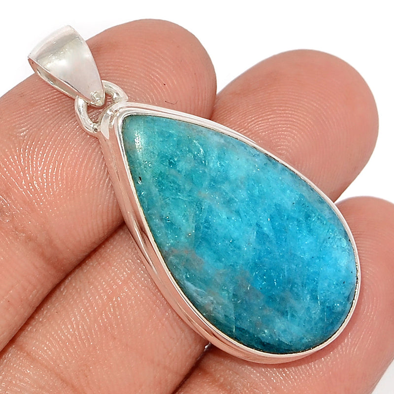 1.5" Neon Blue Apatite Cabochon Pendants - NACP530