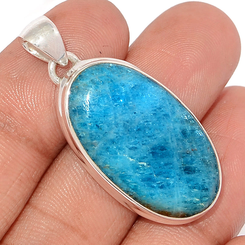 1.5" Neon Blue Apatite Cabochon Pendants - NACP531