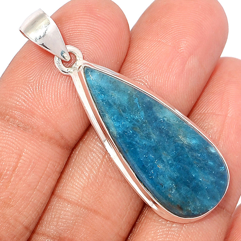 1.8" Neon Blue Apatite Cabochon Pendants - NACP542