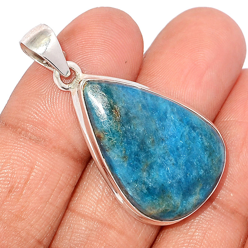 1.7" Neon Blue Apatite Cabochon Pendants - NACP557