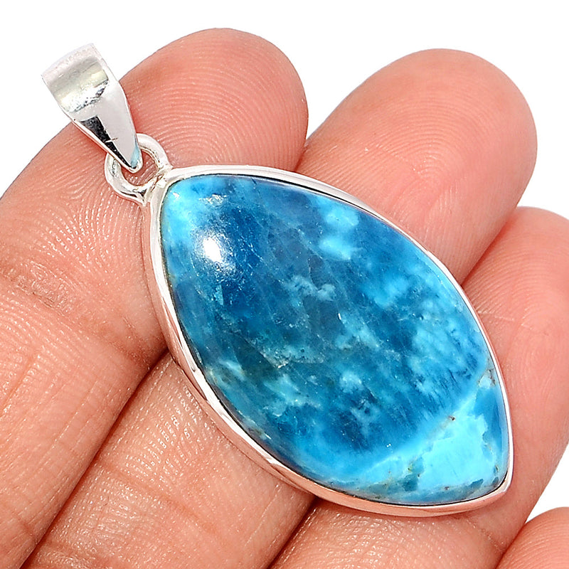 1.8" Neon Blue Apatite Cabochon Pendants - NACP561