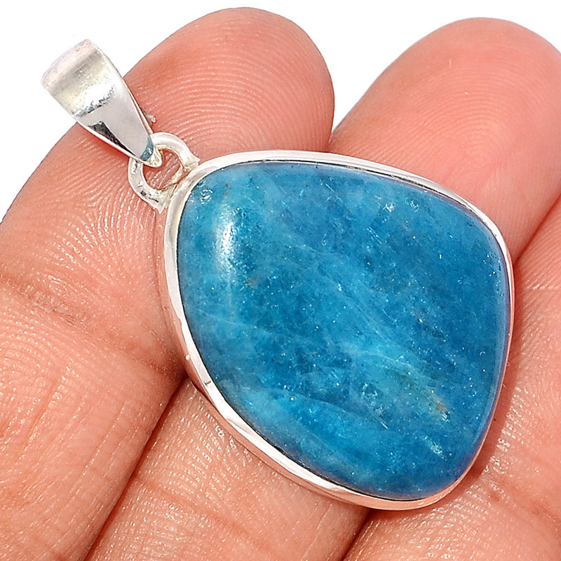 1.6" Neon Blue Apatite Cabochon Pendants - NACP569