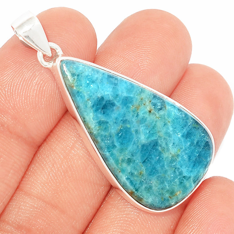 1.8" Neon Blue Apatite Cabochon Pendants - NACP611