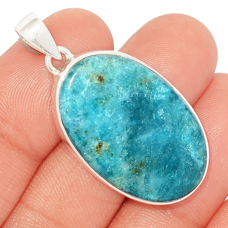 1.6" Neon Blue Apatite Cabochon Pendants - NACP614