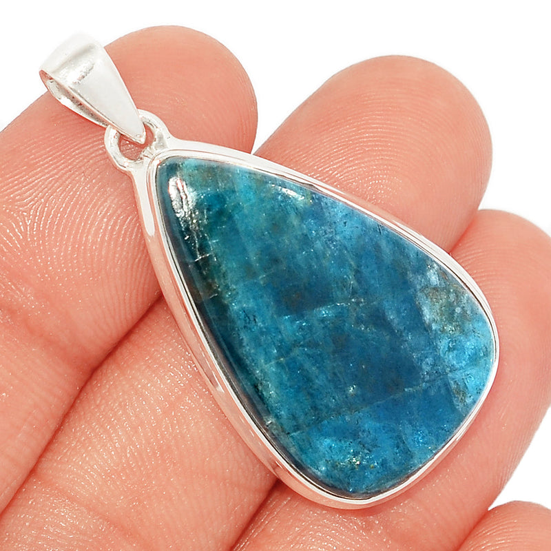 1.7" Neon Blue Apatite Cabochon Pendants - NACP630