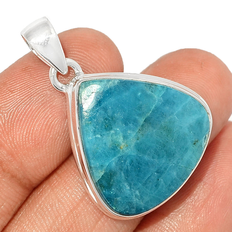 1.3" Neon Blue Apatite Cabochon Pendants - NACP655