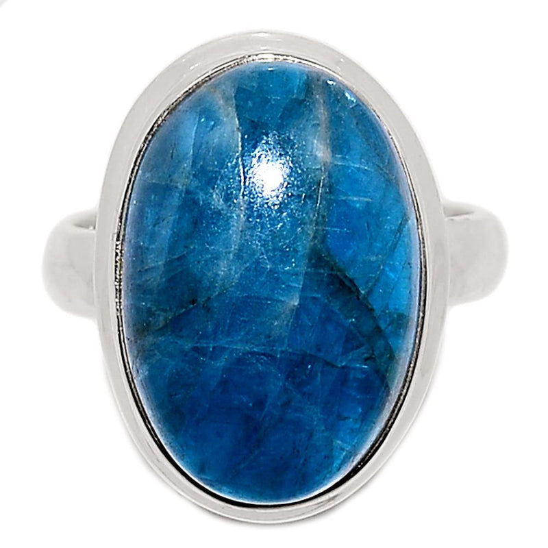 Neon Blue Apatite Cab Ring - NACR278