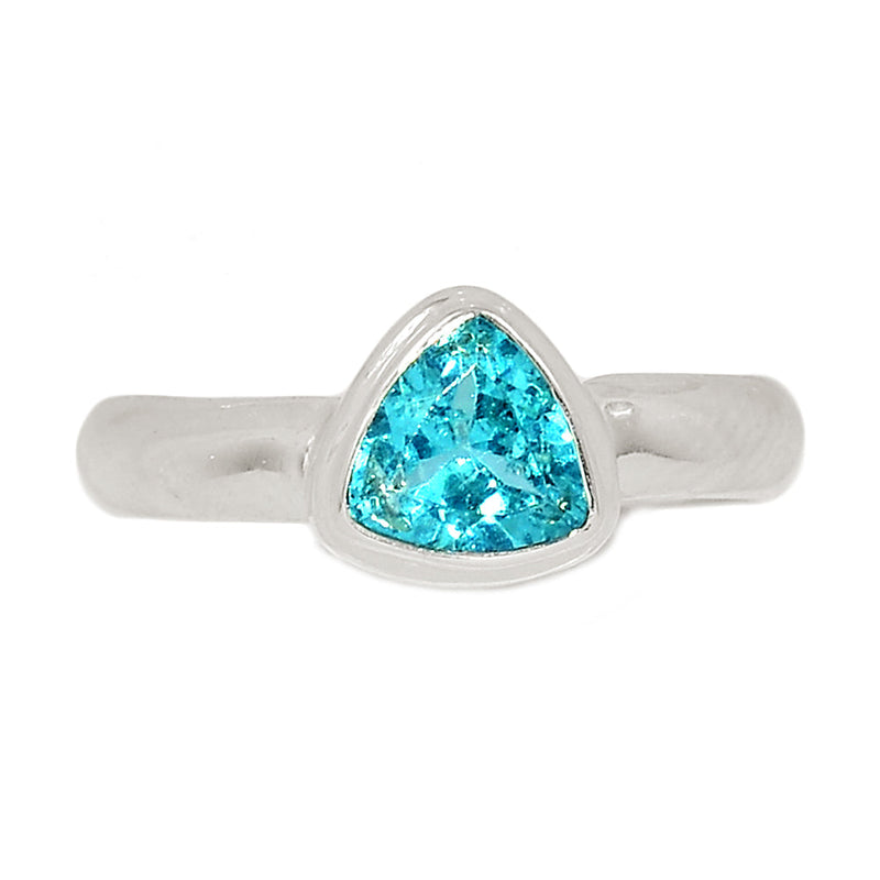 Neon Blue Apatite Faceted Ring - NBFR20