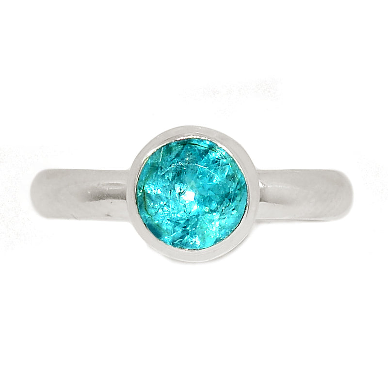 Neon Blue Apatite Faceted Ring - NBFR28