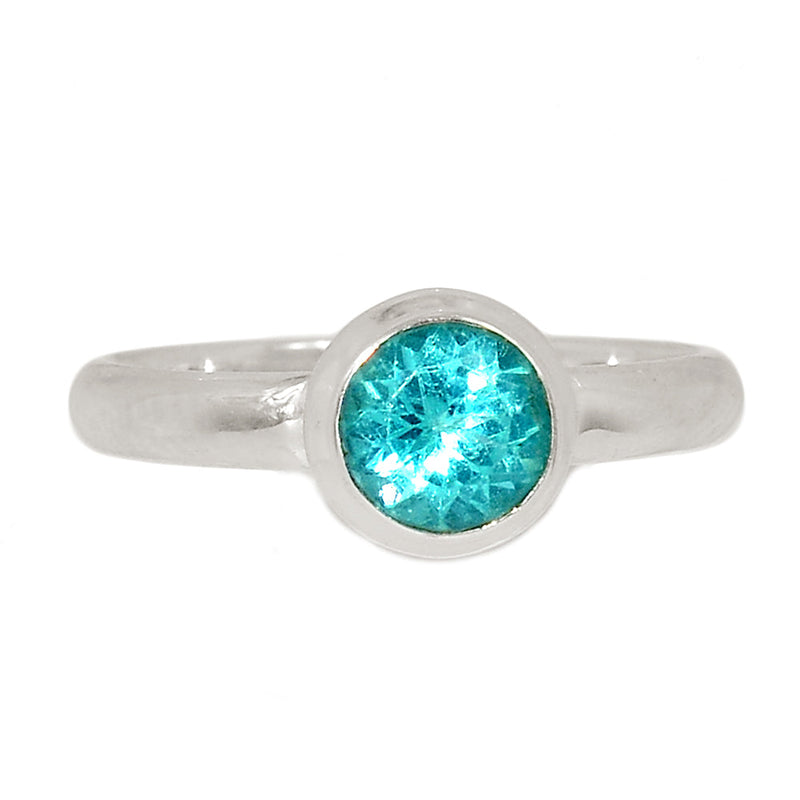 Neon Blue Apatite Faceted Ring - NBFR29