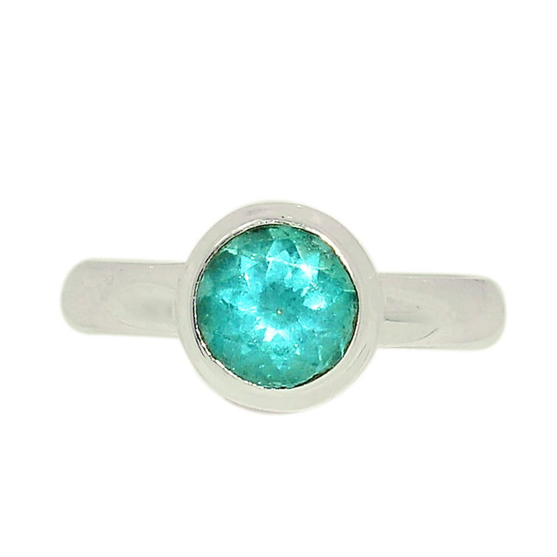 Neon Blue Apatite Faceted Ring - NBFR63