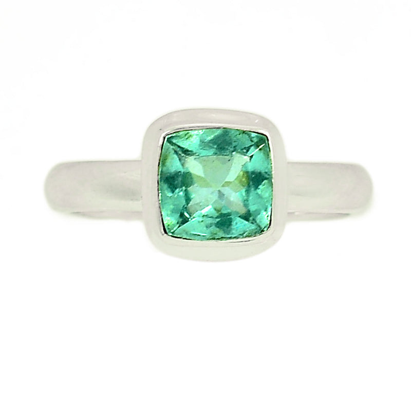 Neon Blue Apatite Faceted Ring - NBFR66