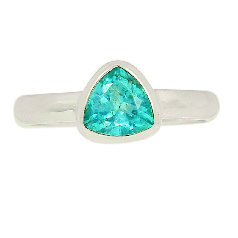 Neon Blue Apatite Faceted Ring - NBFR70