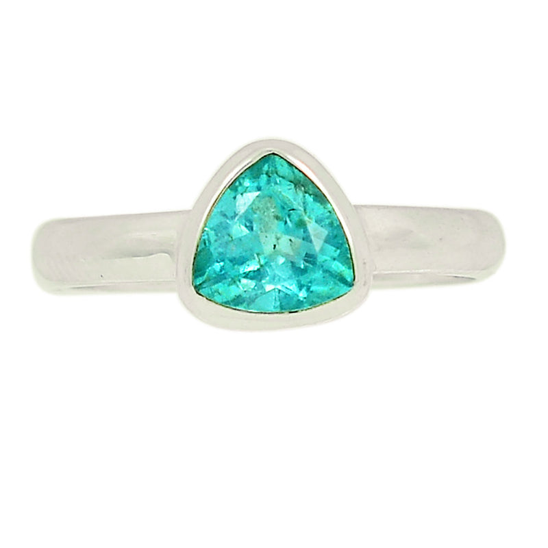 Neon Blue Apatite Faceted Ring - NBFR70