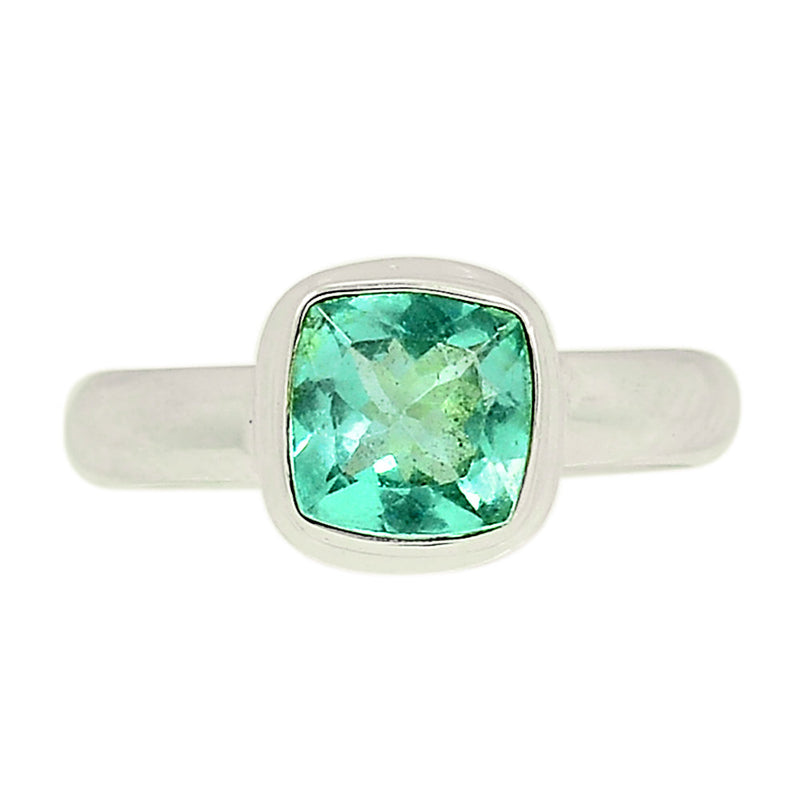 Neon Blue Apatite Faceted Ring - NBFR76