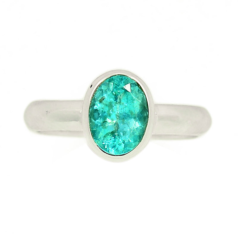 Neon Blue Apatite Faceted Ring - NBFR79