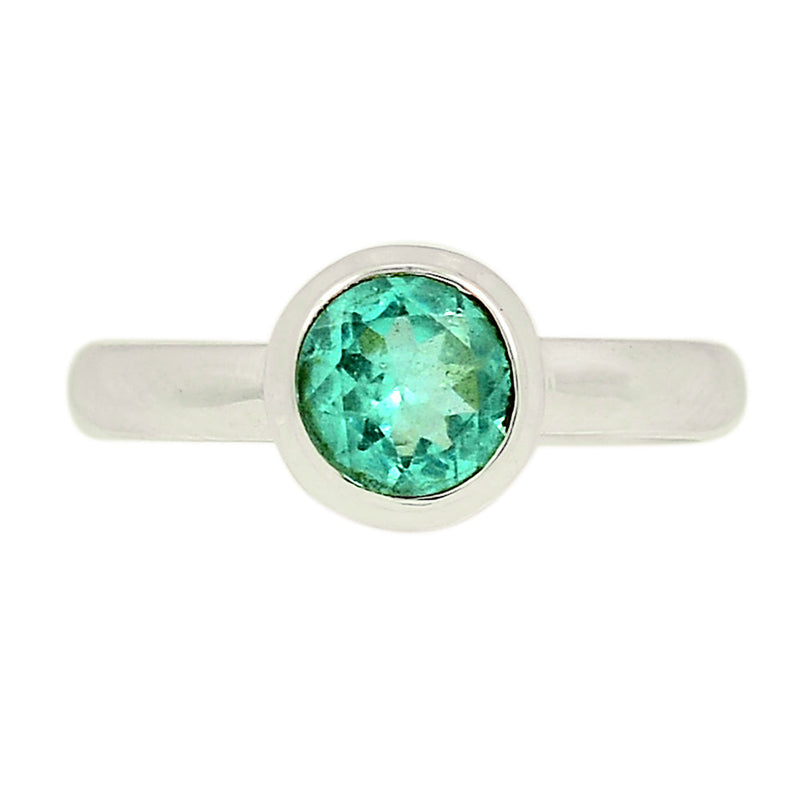 Neon Blue Apatite Faceted Ring - NBFR83