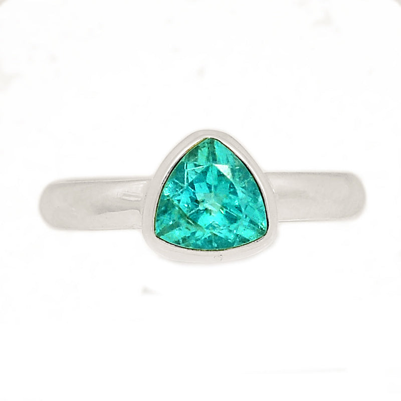 Neon Blue Apatite Faceted Ring - NBFR89