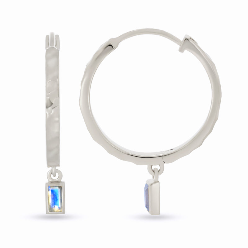 4*2 MM Octo - Rainbow Moonstone Earrings - ND-E102RMF Catalogue